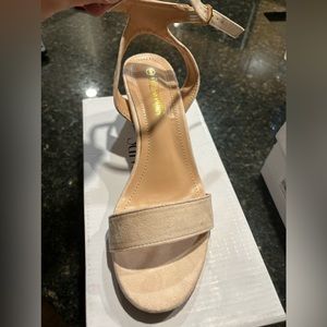 Suede heels 2 3/4 inches